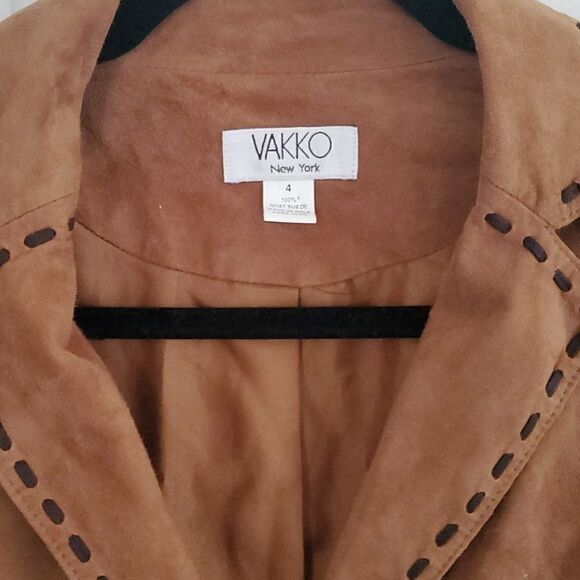 Vakko New York Goat Suede Blazer Jacket - Picture 2 of 9